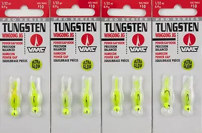 (lot Of 4) Vmc Tungsten Wingding Jig 1/32oz Twdj132glch Glow Chartreuse L8127 • $0.99