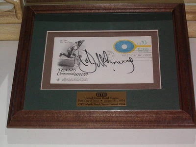 $169.44 • Buy John McEnroe First Day Cover Signed Autograph And Framed