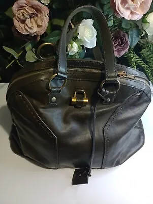 Yves Saint Laurent Muse Women's Brown Leather Shoulder Handbag Authentic • £359.95