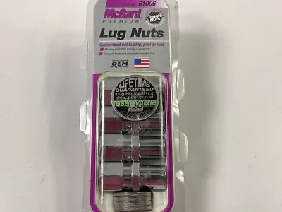 MCGARD 61006 Chrome Racing .746  Shank Style Lug Nut Set Of 4 (7/16 - 20 Thread) • $21.95