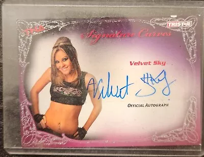 2009 Tristar TNA Velvet Sky Auto Card Signature Curves Autograph Diva #KA15 • $15