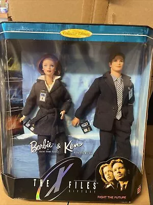 Barbie & Ken The X Files Gift Set 1998 Collector Edition Scully & Mulder Mattel • $22.50