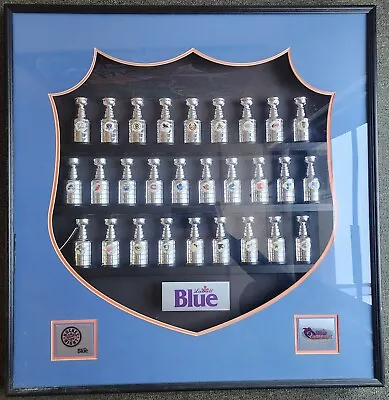 Framed Labatt Blue NHL Hockey Night Canada Stanley Cup Framed 30 Team Shadowbox • $1000