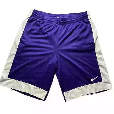 Nike Shorts Men's Size Medium Blue Athletic Training Running Soccer Fitness 643 • $19.99