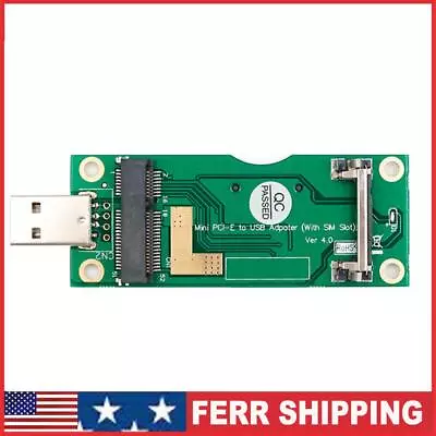 Mini PCI-E To USB Adapter With SIM 8Pin Card Slot For WWAN/LTE Module • $9.69