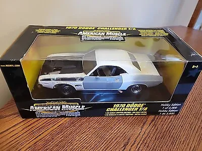 ERTL AMERICAN MUSCLE DIAMOND IN ROUGH 1970 DODGE CHALLENGER T/A 1/18 New In Box! • $54
