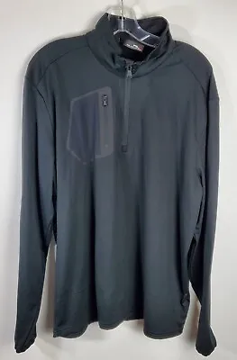 RLX Ralph Lauren Jacket Mens Large Black 1/4 Zip Activewear  Performance Golf  • $34.50