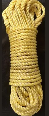 Rope Heavy Duty 1/2  X 120ft Nylon & Poly Blend 5200lb Strength Usa Made Save $$ • $65