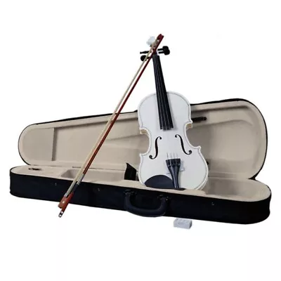 New 4/4 Acoustic Violin Case Bow Rosin White • $59.09