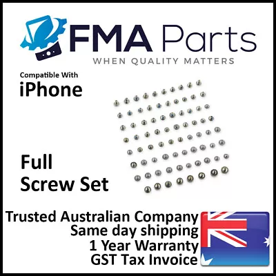 $3.95 • Buy IPhone XS XR X 8 7 Plus 6 6S 5 5S 5C OEM FULL Screws Set Pentalobe Star Tripoint