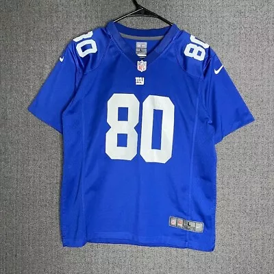 Nike NFL New York Giants On Field Jersey Shirt Youth L (14/16) Blue #80 Cruz • $18