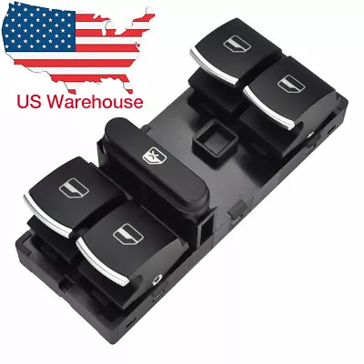 $11.67 • Buy For VW Tiguan Golf Jetta CC Passat Front Left Power Window Master Control Switch