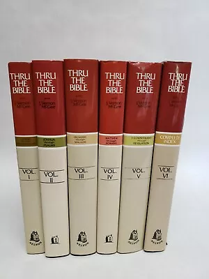 Thru The Bible With J Vernon McGee Complete 6 Volume Set W Index Vtg 1 2 3 4 5 6 • $149.99