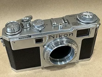 Nikon S2 Vintage Rangefinder Camera Chrome Body  Clean  #6161492 - AS IS • $224.25