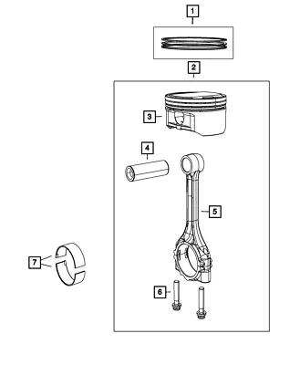 Genuine Mopar Connecting Rod Bolt 6509243AA • $8.13