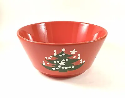 Waechtersbach Christmas Tree Red Serving Bowl  7.5  Vegetable Dish Germany • $24.99
