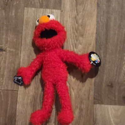 Vintage 1997 Elmo 13”Poseable Stuffed Plush Toy Sesame Street Applause NWT • $22.39