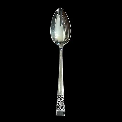 Oneida Community Coronation Silver Plate Serving Spoon 8.25 Inches • $10