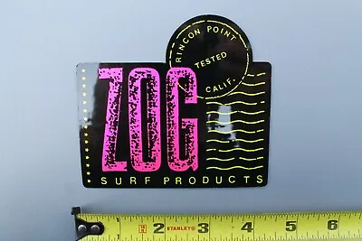 Mr Zog's Sex Wax Surfboards Neon Pink Yellow Black V53B Vintage Surfing STICKER • $17