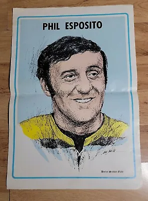 Vintage Phil Esposito Boston Bruins Poster Boston Globe  • $22.99