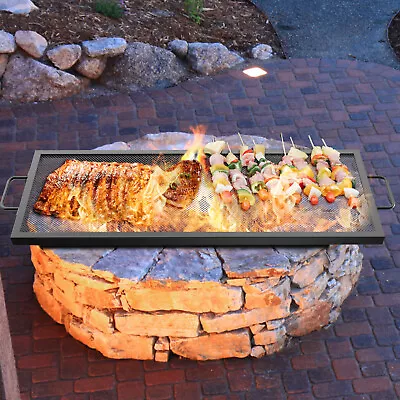 VEVOR Rectangle Cooking Grate Fire Pit Grill 32x15-inch Fire Pit Cooking Grate • $35.99