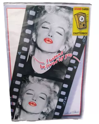 NOS Marilyn Monroe I Wanna Be Loved By You Chatterbox Greeting Sound Cards RARE • $23.99