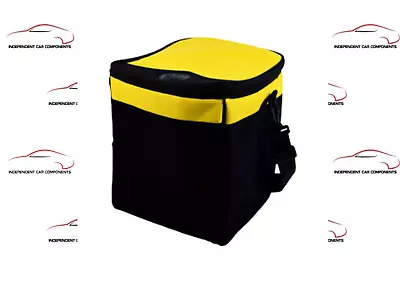 AA 12V Car/Caravan Portable Cooler Cool Box & Drink Bag - Black/Yellow • £35.95