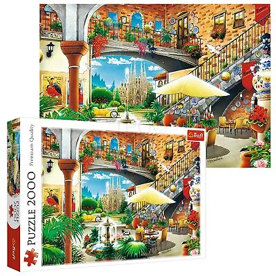 Trefl 2000 Piece Adult Large Vista Of Barcelona Beautiful View Jigsaw Puzzle NEW • £11.49