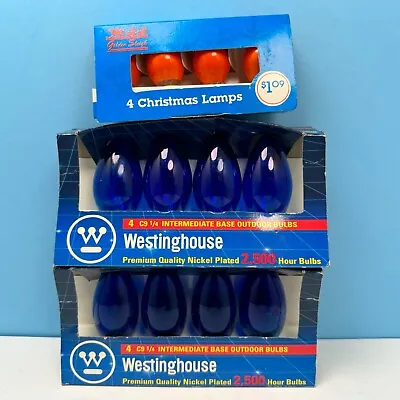 Westinghouse C-9 1/4 Christmas Light Bulbs NEW Old Stock Tested Works!!! • $19.99