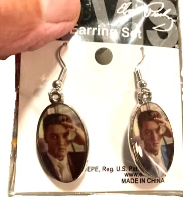 Elvis Presley Earrings - Young Photo ~ Still Factory Packaged • $29.95