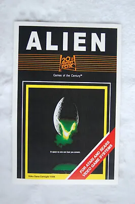 Alien Video Game Promotional Poster Atari 2600 1980s  • $4