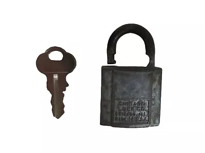 Antique Ford Lockport NY Padlock With Key For A Gumball Vending Machine • $39.99