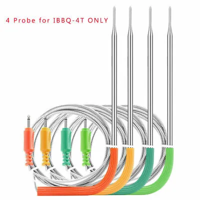 Meat Oven Probes For Inkbird IRF-4S IBBQ-4T Temp Bbq Thermometer Replacement  • $29.99