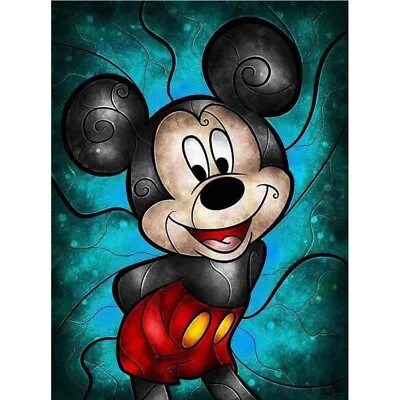 $10.99 • Buy 5D Full Drill Diamond-Painting Rhinestone Mickey Mouse Craft Art Home Decor