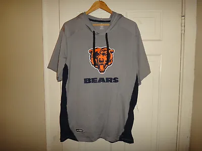 NWT Men's Chicago Bears Combine Authentic Performance Short Sleeve Hoodie • $25