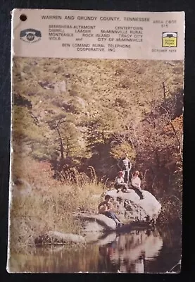 Oct 1973 Telephone Directory Lagger Monteagle McMinnville Tracy City Tennessee • $15.99