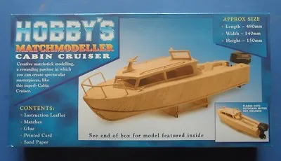 £26.25 • Buy Cabin Cruiser - Matchmodeller Matchstick Model Construction Craft  Kit -