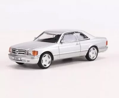 1:64 Mercedes 500SEC Metal Car Model SILVER • £13.50