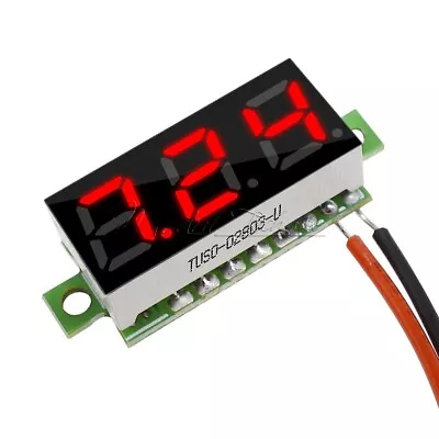 1/5/10PCS 0.28  DC Digital Mini Voltmeter LED Voltage Volt Meter Red 2 Wire • $1.06