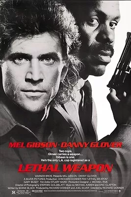 Lethal Weapon Movie Poster - Mel Gibson Poster Danny Glover - 11 X 17 Inches • $13.96