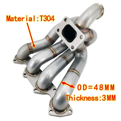 T3 Top Mounted Equal Length Turbo Manifold For Civic CR-V B18A B18B B20 Integra • $272.62