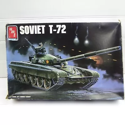 Soviet T-72 Tank - Amt Ertl 1/35 Scale Model Kit - 8671 - Sealed Parts • $20