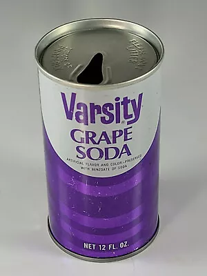 Vintage Varsity Grape Soda Pop Can Straight Steel Graf's Milwaukee WI • $12.99