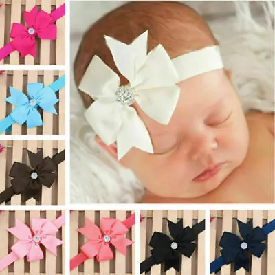 10/20pcs Newborn Baby Headbands Set Elastic Kids Girls Bow Hair Band Headdress • £4.99