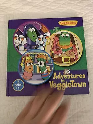 Adventures In Veggie Town Hardcover Zondervan Staff Veggietales 3 Books In 1 • $7.50