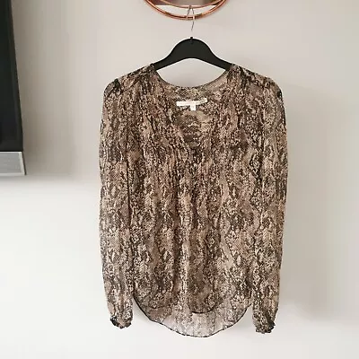 £15 • Buy Veronica Beard Snakeskin Blouse Size US6/UK 10