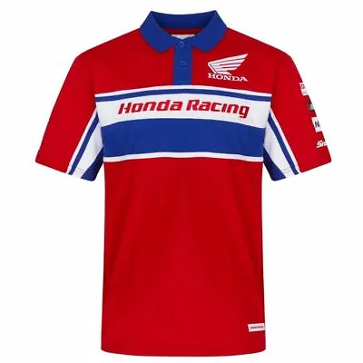 Official Honda BSB Racing  Man's Polo Shirt - 19HBSB -AP • £28.99