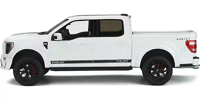 2022 Ford Shelby F-150 Pickup Truck White W/ Black Stripes 1/18 Model GT Spirit • $174.95