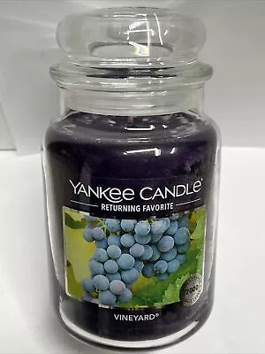 Yankee Candle “VINEYARD”Returning Favorite 22 Oz Large Jar Candle New • £33.73