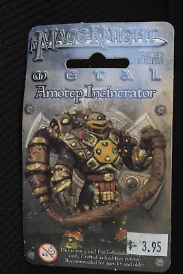 Mage Knight Limited Edition Metal Mini ~ Amotep Incinerator 517~ Sealed! • $4.99